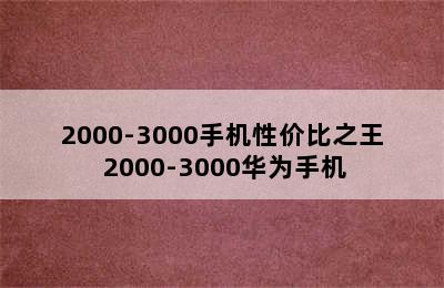 2000-3000手机性价比之王 2000-3000华为手机